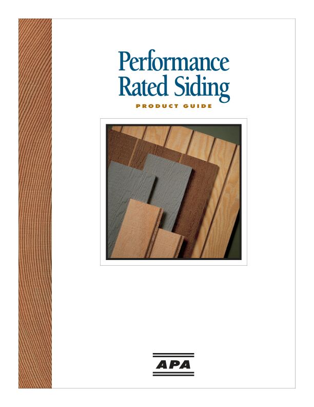 Performance-Rated Siding Product Guide (E300)

Covers face grades, textures and patterns, finishing and refinishing, how to order and specify, basic application recommendations. Revised June 2009.
