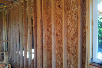 Canterwood; Gig Harbor, Washington; Rush Construction Co. 2x6 framing with OSB wall sheathing