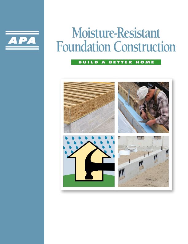 Build A Better Home: Moisture-Resistant Foundation Construction (A520) 

This publication describes Build A Better Home design details for foundations and outlines the characteristics of mold and mildew growth. Revised September 2017.