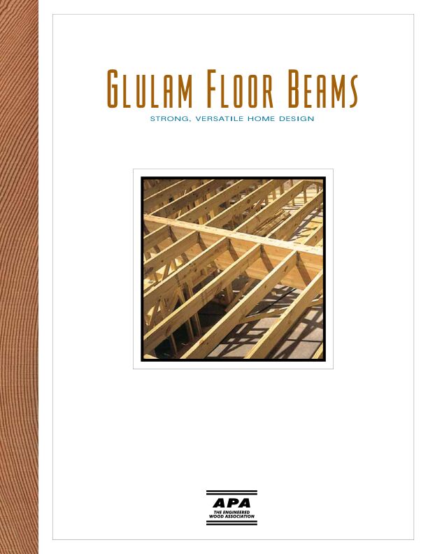 Glulam Floor Beams Guide (C415)

Contains span tables for glulam floor beams in residential construction, tables for substituting glulam for steel beams, and design details. Revised December 2006.