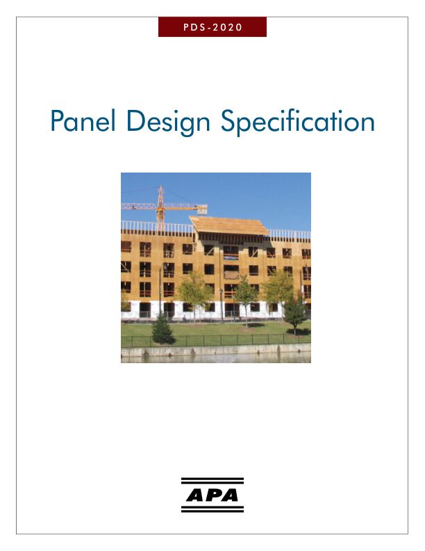 Plywood Design Specification (D510)

Recommended design capacities (ASD) and design methods for wood structural panels manufactured under Voluntary Product Standards PS 1 and PS 2 and APA Performance Standard PRP-108. Revised September 2020.