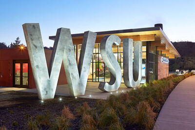 Washington State University Visitor Center in Pullman, Washington

CREDIT REQUIRED FOR IMAGES:
Credit: Photograph by Benjamin Benschneider