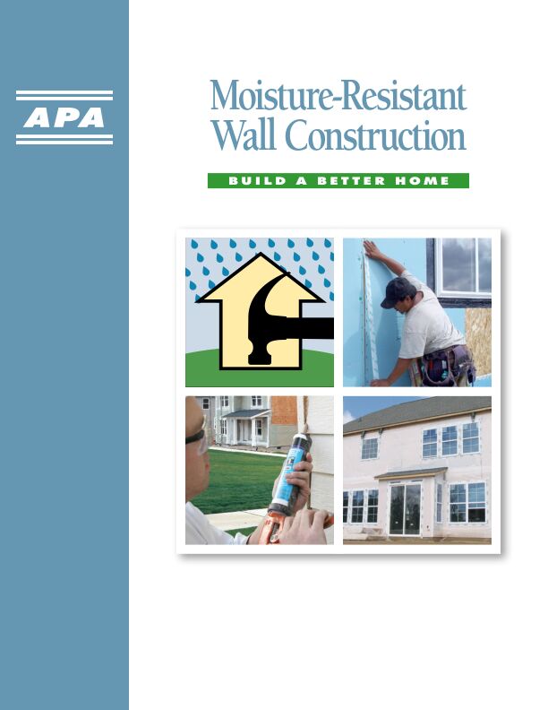 Build A Better Home: Moisture-Resistant Wall Construction (A530) 

Describes the primary sources of moisture intrusion in wood wall construction and recommends methods to prevent moisture penetration. Revised September 2016.