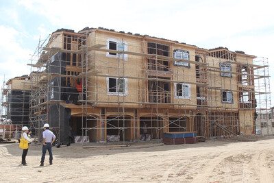 Construction on an Apartment using FTAO in Rialto, California